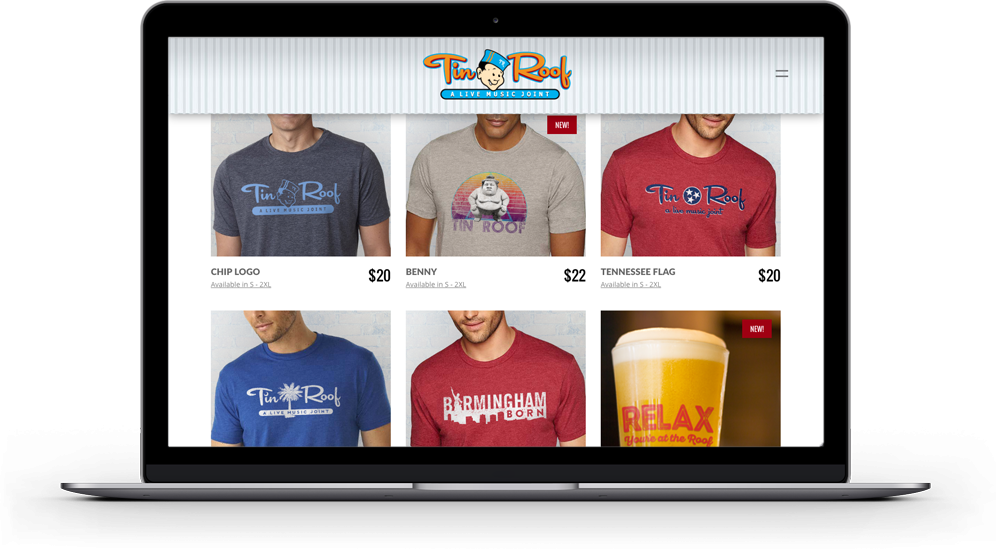 Tin Roof Webstore